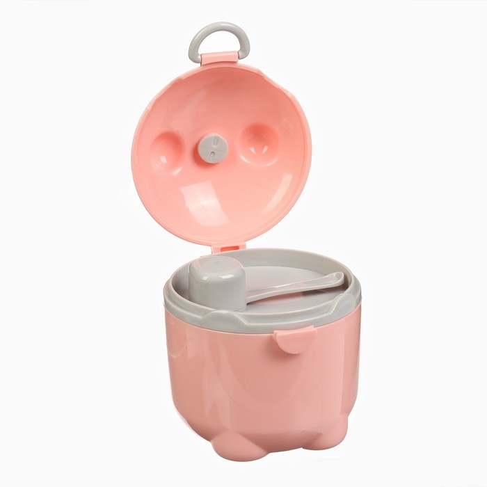 Контейнер для детского питания Мишка 1, 250 мл, цвет розовый Контейнер для детского питания Мишка 1, 250 мл, цвет розовый