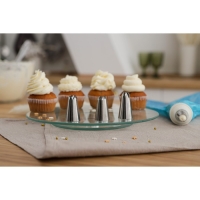 Набор кондитерский, 7 предметов: 2 мешка, 4 насадки d=2,5 см, адаптер Набор кондитерский, 7 предметов: 2 мешка, 4 насадки d=2,5 см, адаптер