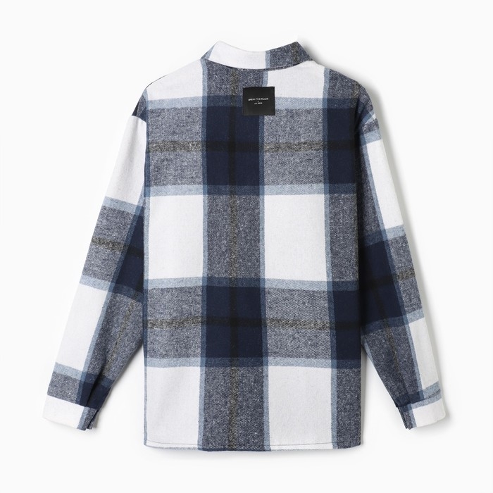 Рубашка мужская в клетку MIST, размер 56, синий Рубашка мужская в клетку MIST, размер 56, синий