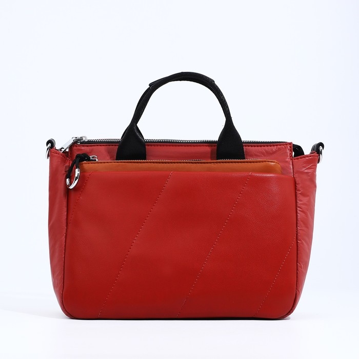 Сумка-тоут на молнии, цвет красный Сумка-тоут на молнии, цвет красный