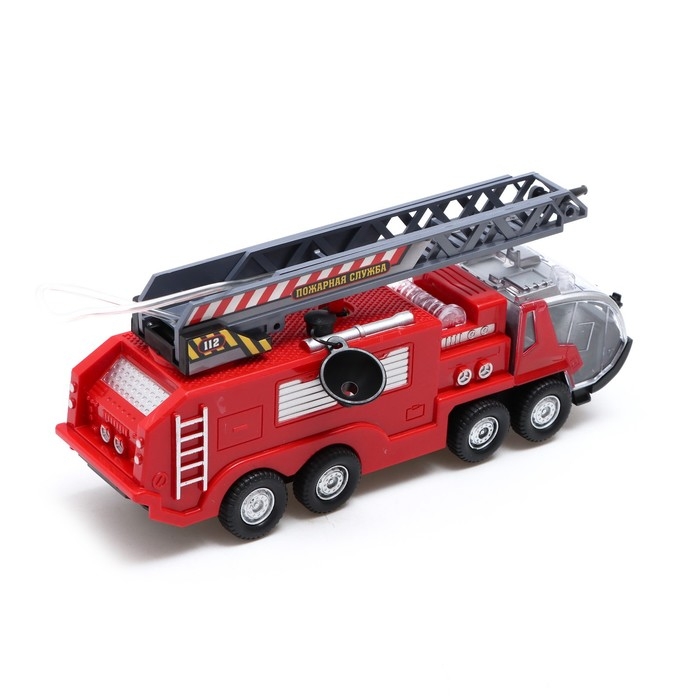 Машина «Пожарная», стреляет водой, световые и звуковые эффекты, русская озвучка, работает от батареек Машина «Пожарная», стреляет водой, световые и звуковые эффекты, русская озвучка, работает от батареек