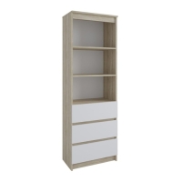 Стеллаж Мадера 604х370х1800 Дуб сонома/Белый Стеллаж Мадера 604х370х1800 Дуб сонома/Белый