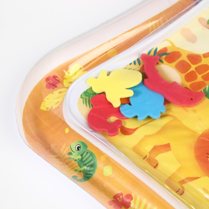 Акваковрик надувной развивающий водный коврик &laquo;Африка&raquo;, 65x50 см, Крошка Я