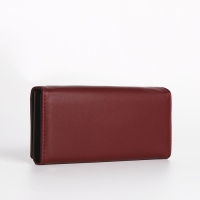 Кошелёк женский на магните, цвет бордовый