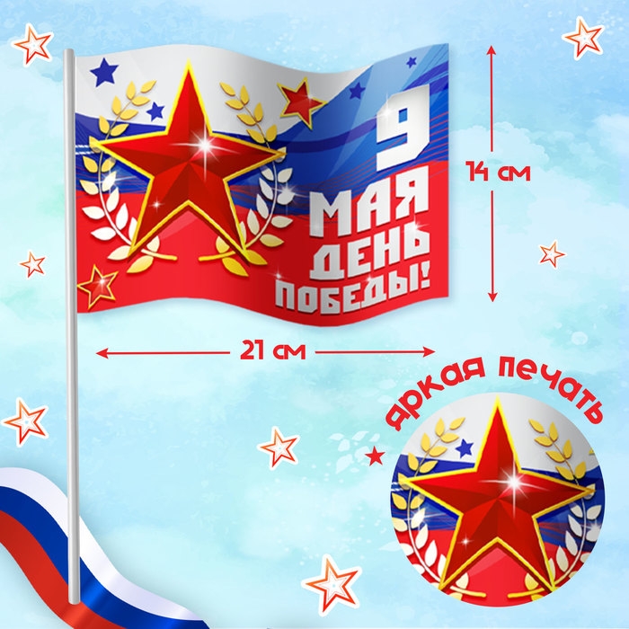 Карнавальный набор &laquo;День победы!&raquo;, р. 42&ndash;54, дождевик, флажок