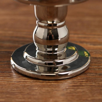 Подсвечник стекло на 1 свечу "Подиум" серебро хром 8,5х8,5х8,5 см Подсвечник стекло на 1 свечу "Подиум" серебро хром 8,5х8,5х8,5 см