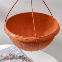 Кашпо уличное для цветов подвесное &laquo;Джулия&raquo;, 8 л, цвет коричневый