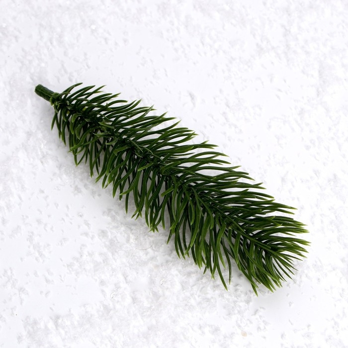 Декор &laquo;Веточка ели&raquo;, набор 10 шт., размер 1 шт. &mdash; 15 &times; 4 &times; 4 см