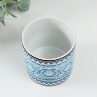 Вазон керамика "Калейдоскоп" 200 мл 7,3х7,3х7,3 см Вазон керамика "Калейдоскоп" 200 мл 7,3х7,3х7,3 см