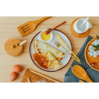 Столовые приборы из нержавеющей стали Magistro &laquo;Оску стандарт&raquo;, 4 предмета, цвет золотой