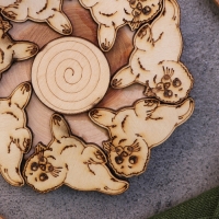 Подставка под горячее &laquo;Нерпа&raquo;, 12см, можжевельник