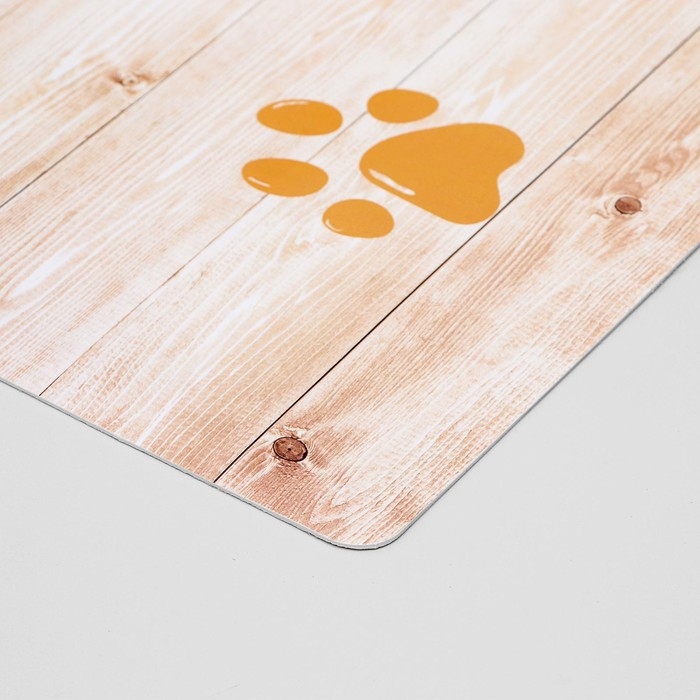 Коврик под миску "Пижон" с нескользящим основанием 43 х 28 см "Bon Appetit"