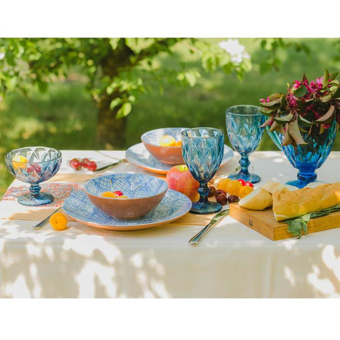 Кувшин для воды стеклянный Magistro &laquo;Круиз&raquo;, 1,1 л, 14&times;19,5 см, цвет синий