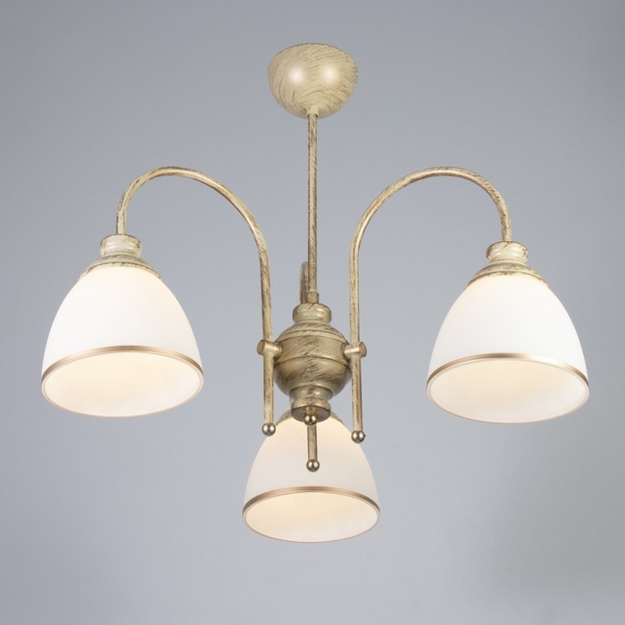 Люстра "Дэфия" 3хЕ27 40Вт золото 57х57х40 см BayerLux