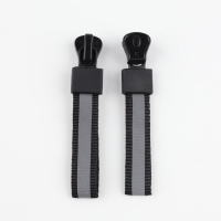 Бегунок автоматический светоотражающий для молнии &laquo;Трактор&raquo;, №5, 10 шт, цвет чёрный