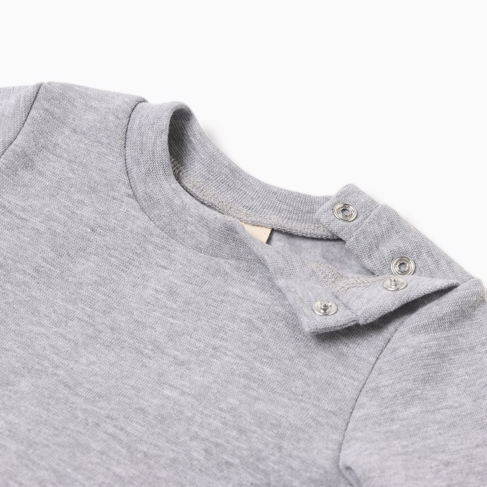 Комплект детский термо (джемпер, брюки)  MINAKU, цвет серый меланж, рост 80-86 см