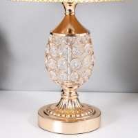 Лампа настольная "Авантюризм" 1x60Вт E27 золото низ подсветка 29х29х43 см RISALUX