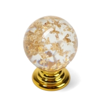 Ручка кнопка CAPPIO PK106, D=25 мм, пластик, цвет золото Ручка кнопка CAPPIO PK106, D=25 мм, пластик, цвет золото