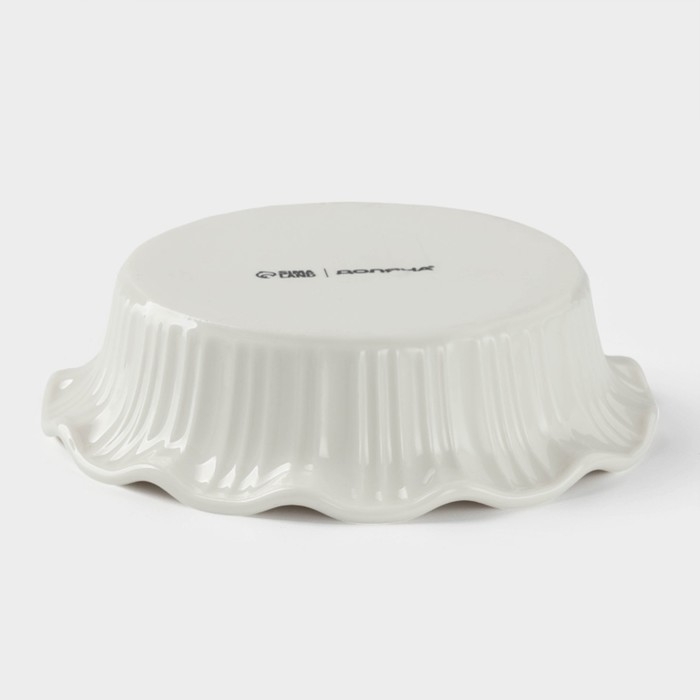 Форма для выпечки из жаропрочной керамики Доляна &laquo;Маффин&raquo;, 14&times;3,5 см, цвет белый