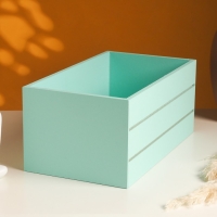 Кашпо деревянное 25х14х11 см мятный Кашпо деревянное 25х14х11 см мятный