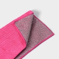 Салфетка для уборки Доляна, для сложных загрязнений, микрофибра, металлический абразив, 30&times;30 см, цвет МИКС