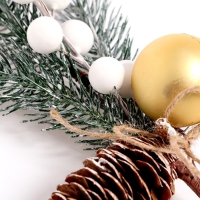 Новогодний декор &laquo;Зимняя сказка&raquo;, веточка, 30 &times; 11 &times; 5 см