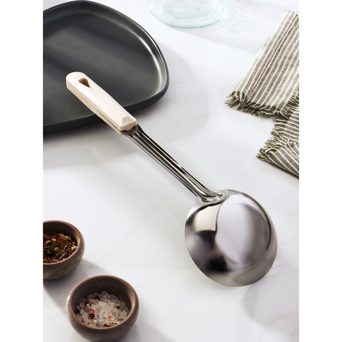 Половник из нержавеющей стали Доляна &laquo;Соната&raquo;, 150 мл, 34 см