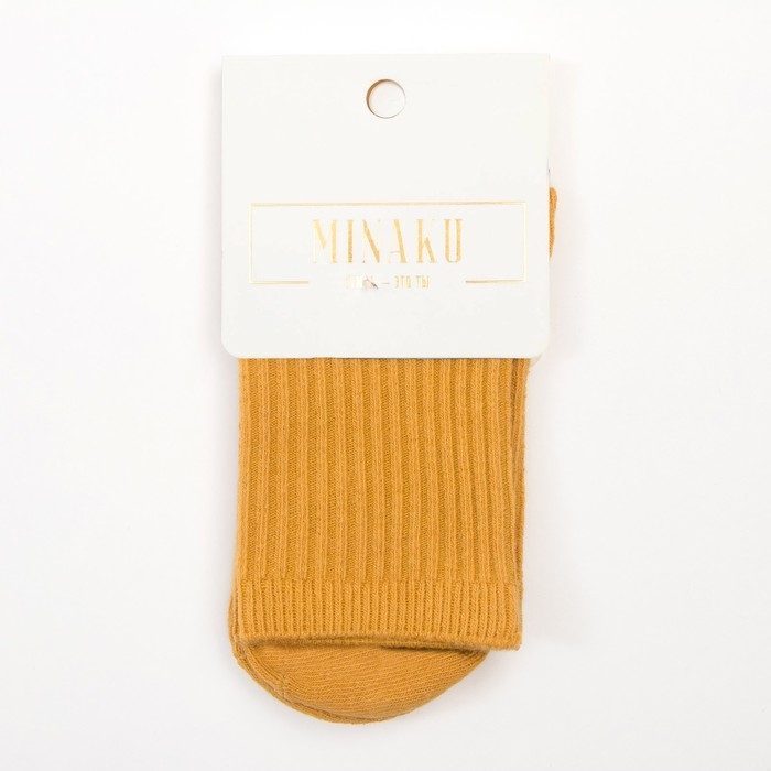 Носки детские MINAKU, цв. горчичный, 5-8 л (р-р 29-31, 18-20 см)