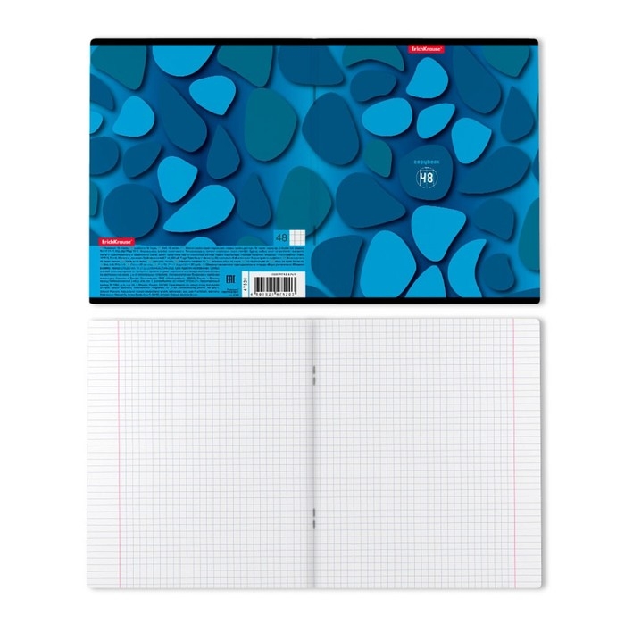 Тетрадь 48 листов в клетку, ErichKrause Color Stones, обложка мелованный картон, УФ-лак, блок офсет 100% белизна, МИКС (1 вид в спайке) Тетрадь 48 листов в клетку, ErichKrause Color Stones, обложка мелованный картон, УФ-лак, блок офсет 100% белизна, МИКС (1 вид в спайке)