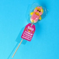 Формовой леденец &laquo;Губки уточкой&raquo;, вкус: ананас, БЕЗ САХАРА, 15 г.