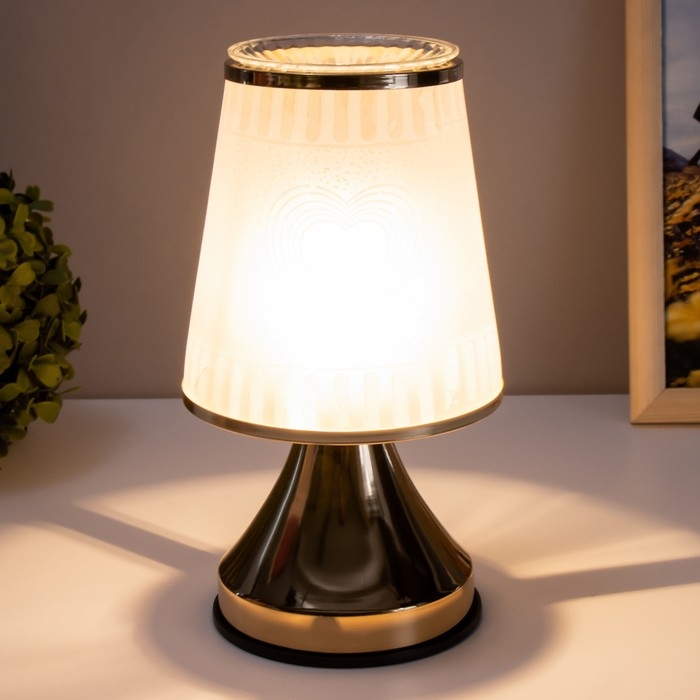 Аромасветильник сенсорный "Сердце" G9 40Вт золото 13х13х23 см RISALUX