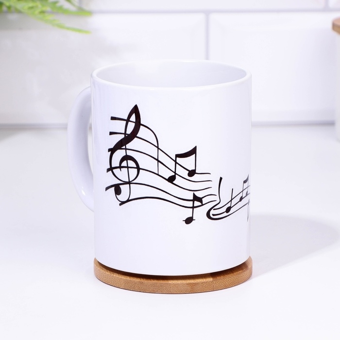 Кружка чайная керамическая "Мелодия"