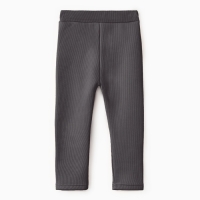 Леггинсы для девочки на флисе Collorista, цвет серый, рост 140 см