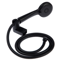 Смеситель для ванны Accoona A63125F, однорычажный, излив 181 мм, душевой набор, черный Смеситель для ванны Accoona A63125F, однорычажный, излив 181 мм, душевой набор, черный