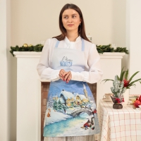 Фартук Этель "Рождественский вечер" 60х70 см, 100% хлопок, саржа 190 г/м2 Фартук Этель "Рождественский вечер" 60х70 см, 100% хлопок, саржа 190 г/м2