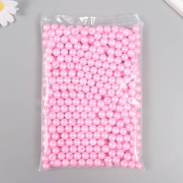 Набор бусин "Жемчуг" d 10 мм, 250 гр, нежно-розовый