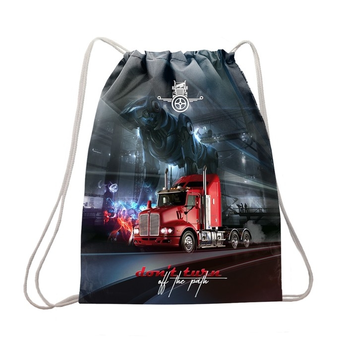 Мешок для обуви 430 х 340 мм, Stavia (плотность 600D с водоотталкивающей ПУ-пропиткой) Мешок для обуви 430 х 340 мм, Stavia (плотность 600D с водоотталкивающей ПУ-пропиткой) "Красный грузовик"