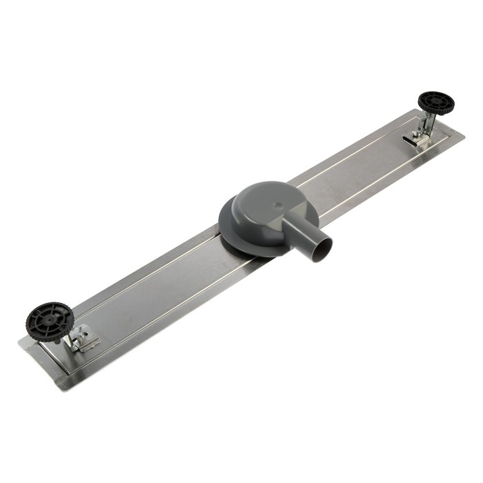 Трап ZEIN, c флaнцeм свободного вращения 360&deg;, 7х70 см, d=40/50 мм, нерж. сталь, сатин