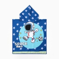 Полотенце-пончо детское LoveLife "Космонавт" 60х120 см, 100% пэ, 230 г/м2 Полотенце-пончо детское LoveLife "Космонавт" 60х120 см, 100% пэ, 230 г/м2