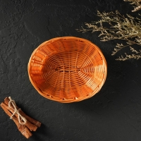 Корзинка для подачи Доляна &laquo;Капучино&raquo;, 17&times;14&times;4 см, цвет коричневый