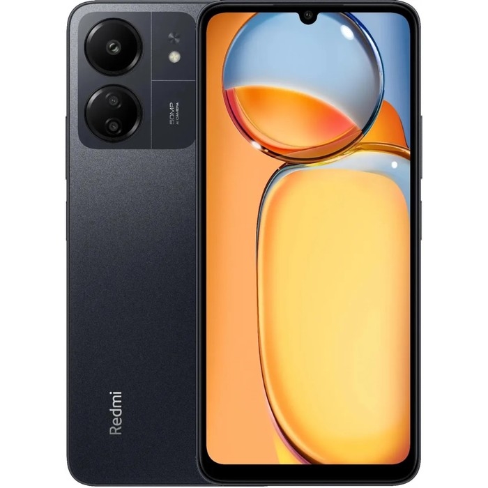 Смартфон Xiaomi Redmi 13C, 6.74 Смартфон Xiaomi Redmi 13C, 6.74", 4Гб, 128Гб, 50 Мп, 2 Мп, 2 Sim, LTE, NFC, 5000мАч, черный