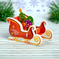 3D Конструктор-подвеска &laquo;Ёлка и сани&raquo;