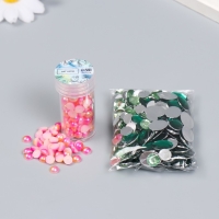 Декор "Градиент розово-кремовый" d=6 мм 10г 200 шт 5х2,5 см МИКС Декор "Градиент розово-кремовый" d=6 мм 10г 200 шт 5х2,5 см МИКС