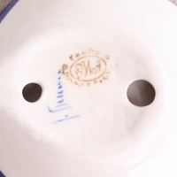 Подложка "Кот", гжель, фарфор, 17 см Подложка "Кот", гжель, фарфор, 17 см