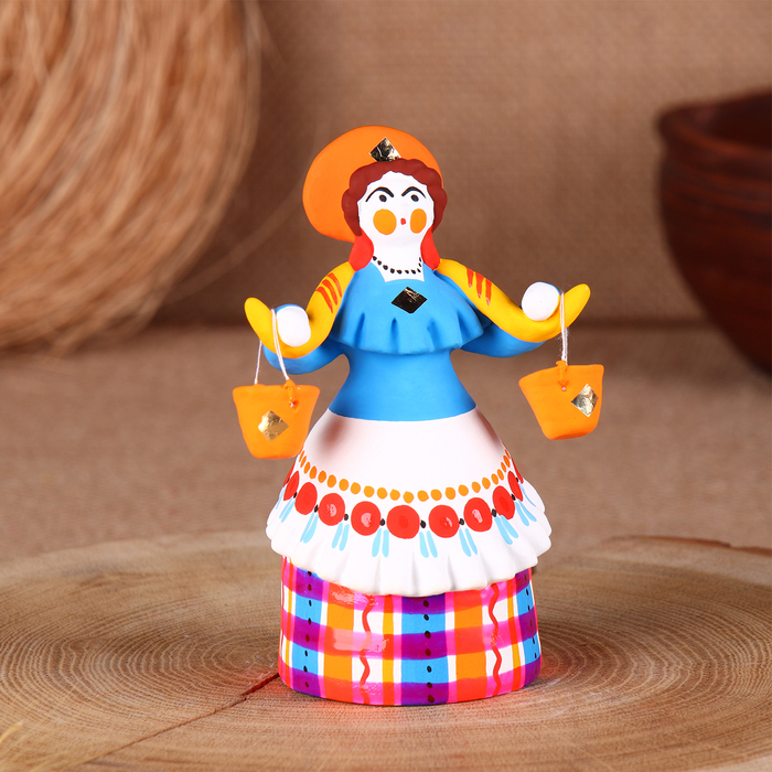 Дымковская игрушка Дымковская игрушка "Барыня-водоноска", микс