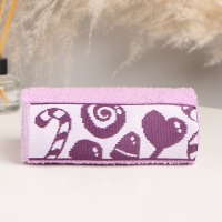 Полотенце Карамель 30х60см, сиреневый,махра 340г/м, хл100% Полотенце Карамель 30х60см, сиреневый,махра 340г/м, хл100%