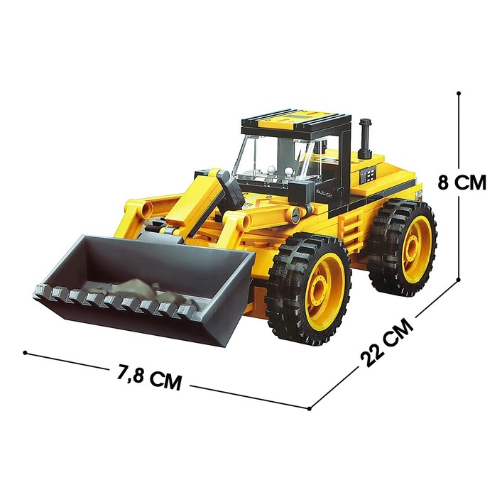 Конструктор Строители &laquo;Фронтальный погрузчик&raquo;, 203 детали