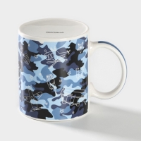 Кружка фарфоровая Доляна &laquo;Защитнику&raquo;, 340 мл, цвет синий