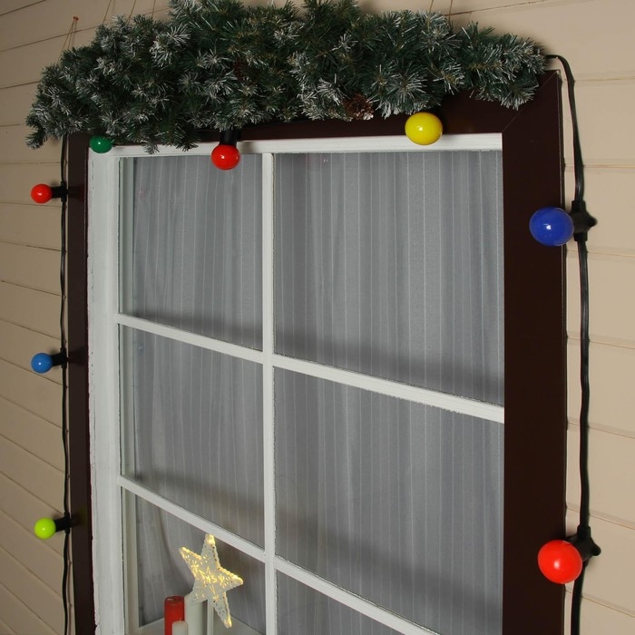 Гирлянда «Белт-лайт» 50 м, IP65, 2W, тёмная каучуковая нить, шаг 20 см, Е27 (без ламп), 220 В Гирлянда «Белт-лайт» 50 м, IP65, 2W, тёмная каучуковая нить, шаг 20 см, Е27 (без ламп), 220 В