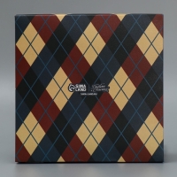 Коробка для конфет, кондитерская упаковка, 9 ячеек, &laquo;Самому лучшему мужчине&raquo;, 14.7 х 14.7 х 3.5 см